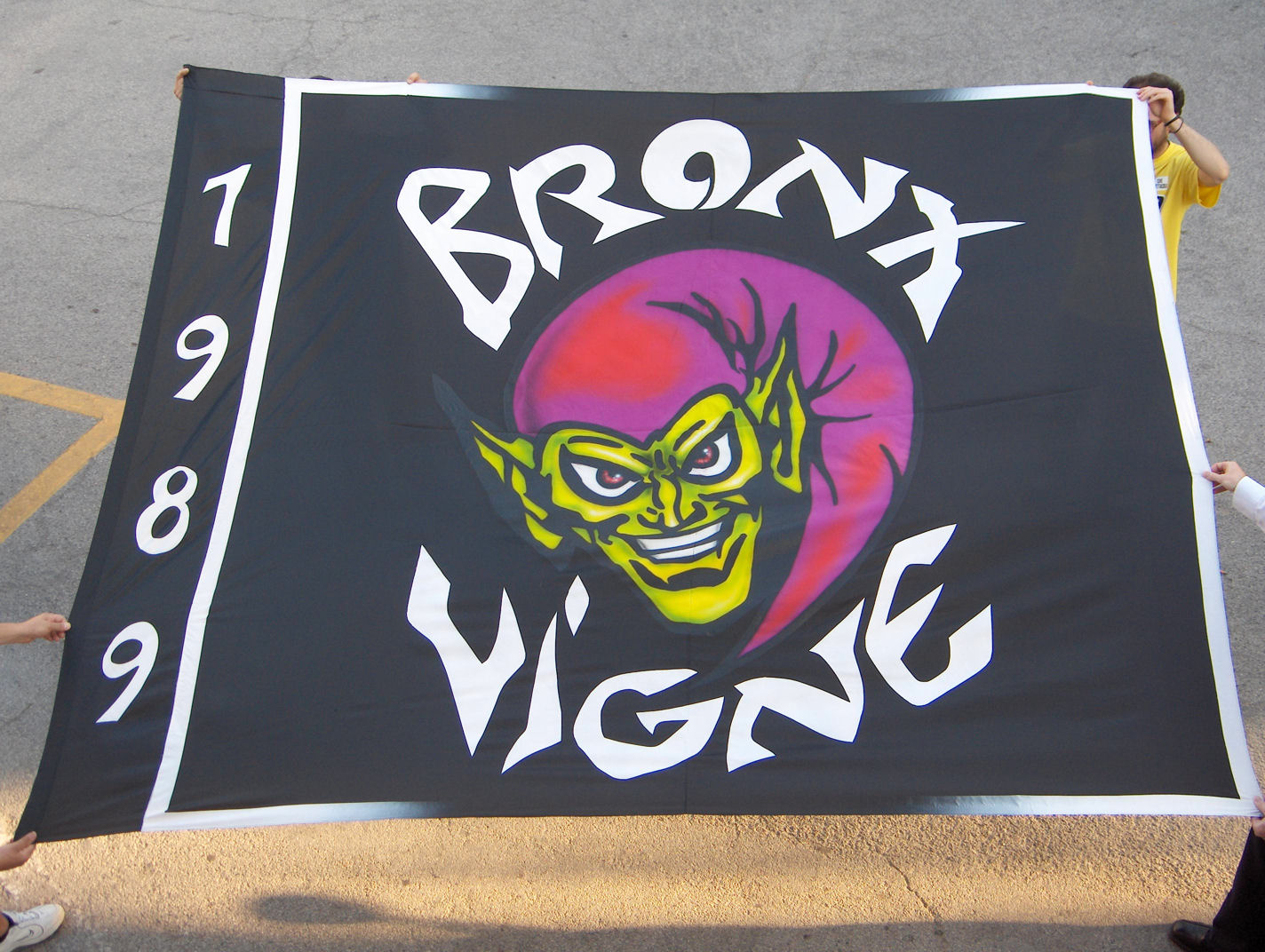 Il logo del Bronx Vigne 1989