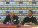 Giovanni Vavassori e Giorgio Lugaresi durante la conferenza stampa di presentazione del nuovo allenatore del Cesena